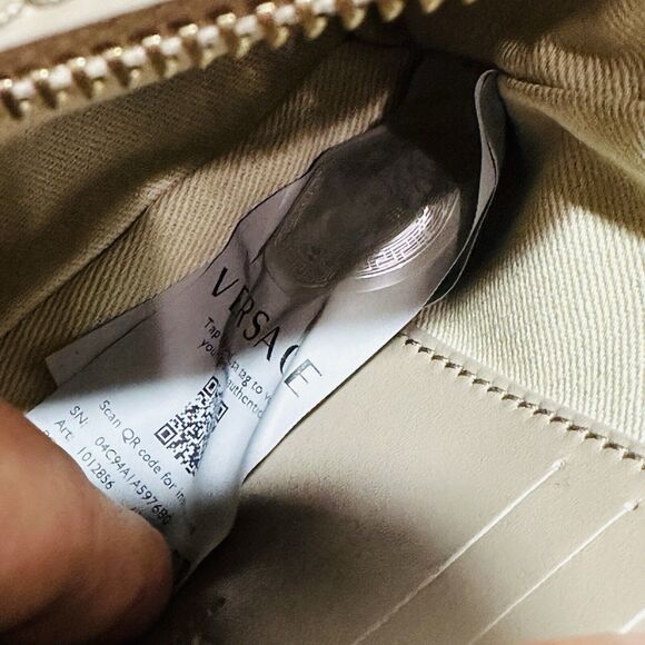Versace Athena Jacquard Barocco Cream Beige Messenger Crossbody Bag NWT $1,150 - Picture 14 of 15